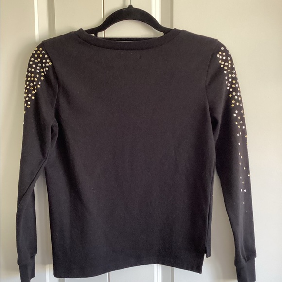 Material Girl Black Bling Top - Picture 2 of 3